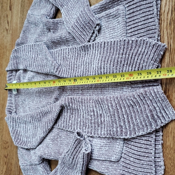 (XS) Grace & Lace Thick Chunky Chenile Knit Open Cardigan Soft Comfortable - Picture 6 of 9
